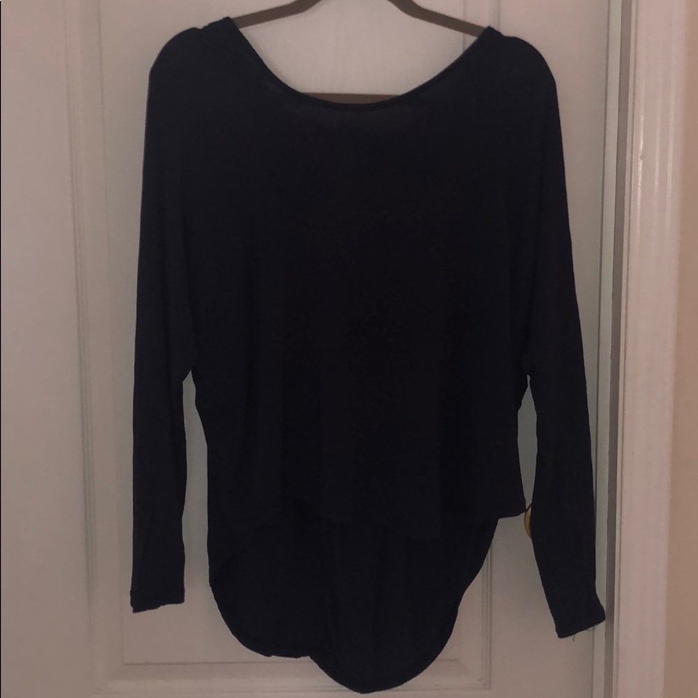 Navy BohoBlu Keyhole Back Top